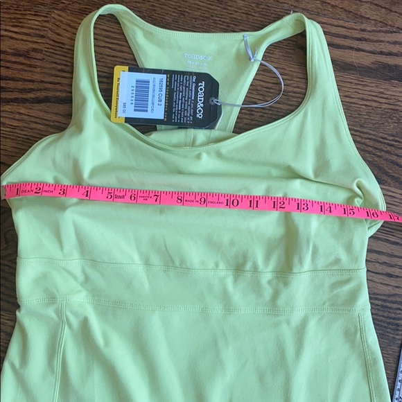 NWT Toad & co Title Nine Lime Green Dress M - Picture 7 of 9